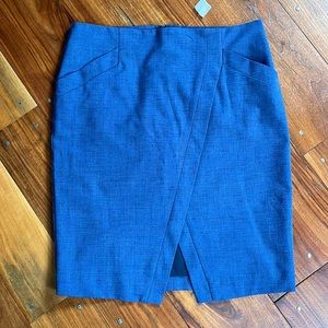 Ann Taylor LOFT petites navy blue knee length skirt size 12P